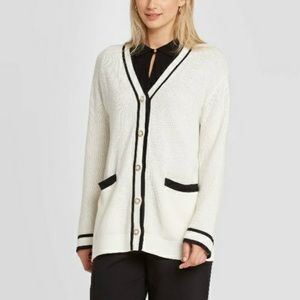 Who What Wear Preppy Pearl Button Cardigan